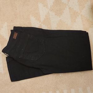 PAIGE Peg Skinny size 24 color: black overdye denim